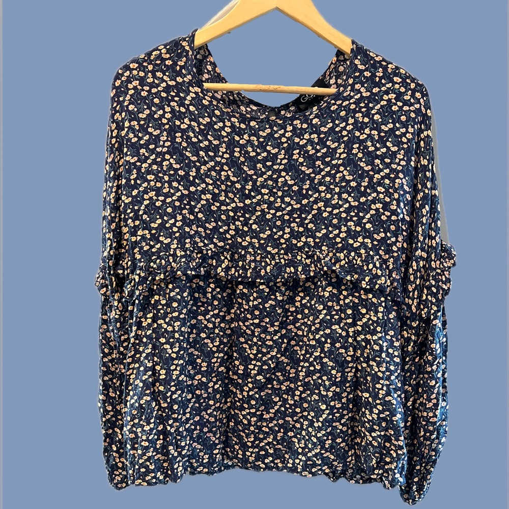 Elegant Floral Print Blouse